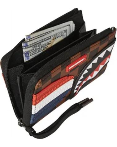 CARTEIRA SPRAYGROUND MAHINE FRANÇAISE WALLET MARROM MARRóN