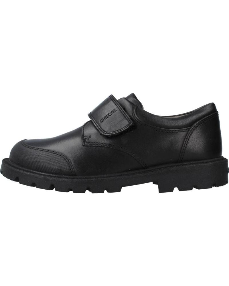 CHAUSSURES HABILLÉES GEOX SHAYLAX J C9999 NOIRES POUR ENFANT AVEC FERMETURE AUTO-AGRIPPANTE C9999