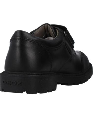 CHAUSSURES HABILLÉES GEOX SHAYLAX J C9999 NOIRES POUR ENFANT AVEC FERMETURE AUTO-AGRIPPANTE C9999