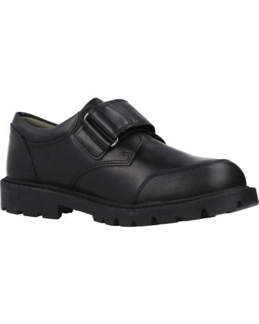 CHAUSSURES HABILLÉES GEOX SHAYLAX J C9999 NOIRES POUR ENFANT AVEC FERMETURE AUTO-AGRIPPANTE C9999