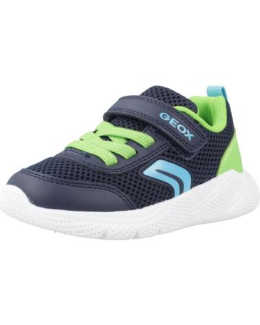 BASKETS DÉCONTRACTÉES GEOX SPRINTYE B C0749 BLEUES POUR ENFANT AVEC VELCRO RESPIRANT C0749