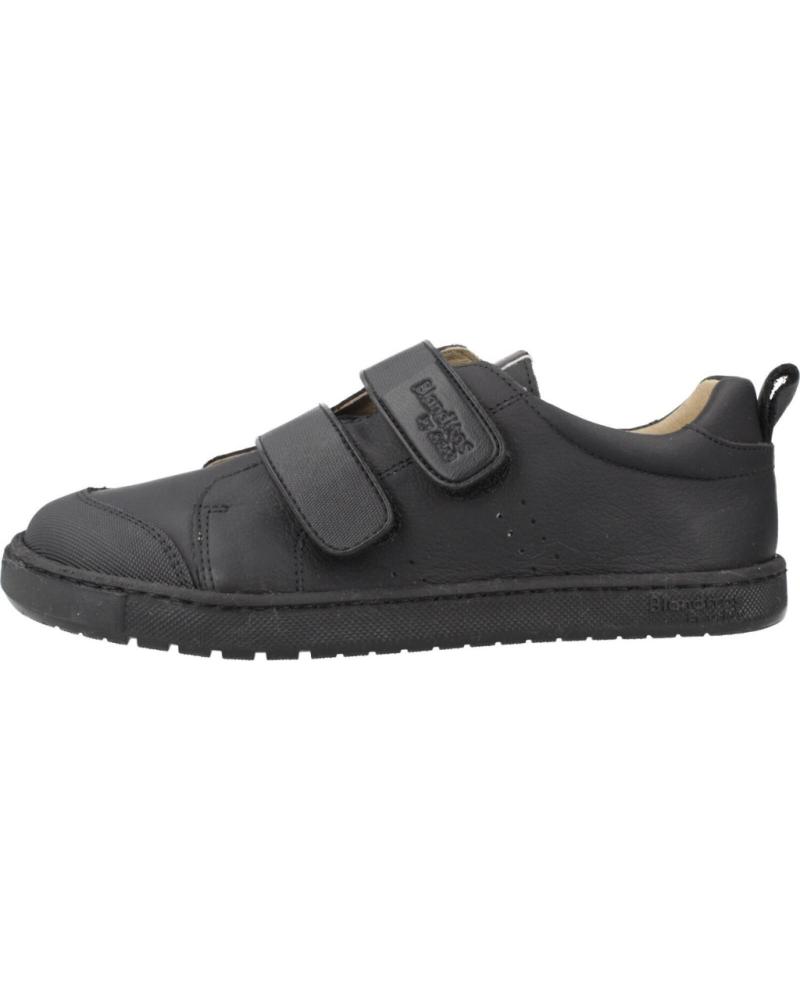 ZAPATILLAS BLANDITOS RIOBD NEGRAS CON CIERRE ADHERENTE PARA NIÑO NEGRO