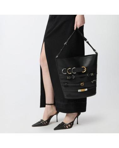 Accueil-PINKO-BOLSOS-MUJER-MODELO-BELTS-BUCKET-VITE-COLOR-NEGRO-Z99A