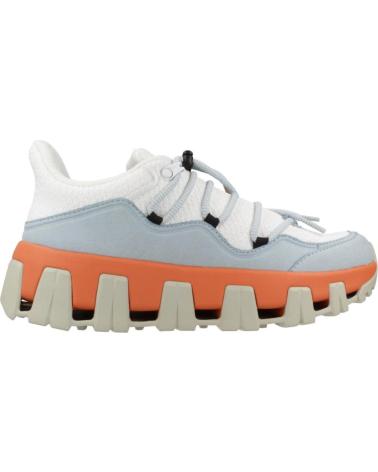 P448 MONALEAW WHTTRE - TÊNIS CASUAIS AZUL CELESTE E LARANJA WHTTRE