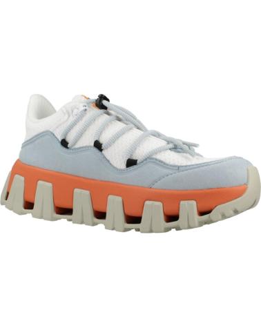 P448 MONALEAW WHTTRE - TÊNIS CASUAIS AZUL CELESTE E LARANJA WHTTRE