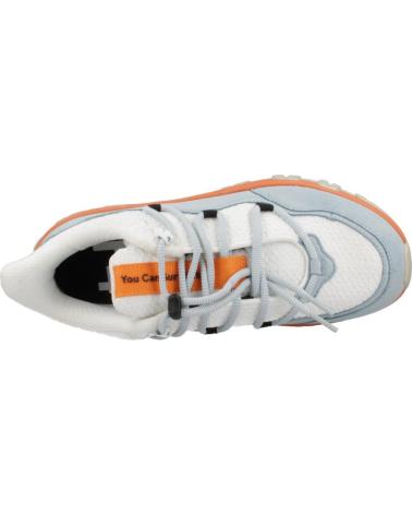 P448 MONALEAW WHTTRE - TÊNIS CASUAIS AZUL CELESTE E LARANJA WHTTRE