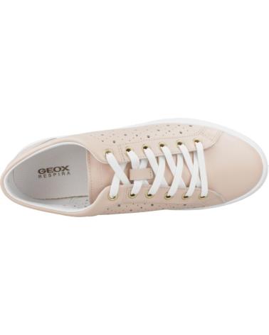 BASKETS GEOX D CLAUDIN C8156 ROSES AVEC DESIGN PERFORÉ C8156