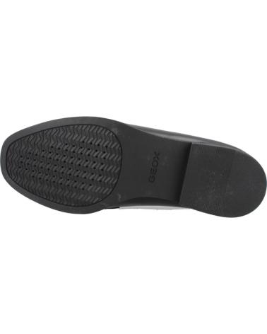 MOCASSINS GEOX D CLORIDIE EN CUIR NOIR C9999 C9999