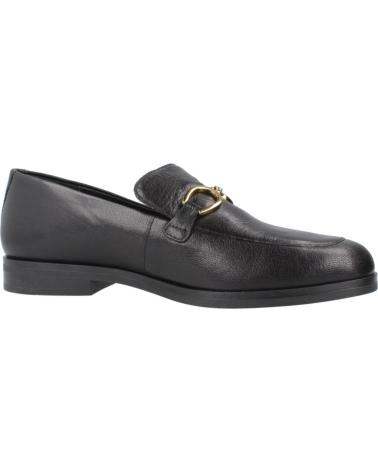 MOCASSINS GEOX D CLORIDIE EN CUIR NOIR AVEC DÉTAIL MÉTALLIQUE C9999 C9999