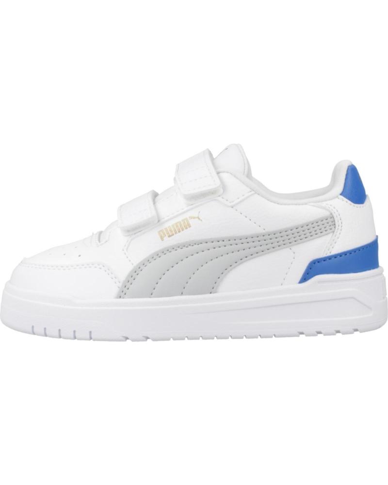 BASKETS PUMA SHUFFLE DOWNTOWN LO V PS BLANCHES POUR GARÇON WHITE