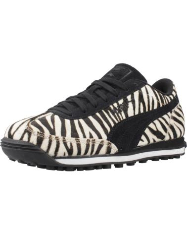 BASKETS PUMA EASY RIDER ZEBRA WNS IMPRIMÉ ANIMAL ZÈBRE BLANC ET NOIR WHTBLK