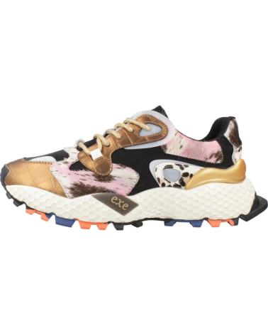 SNEAKERS EXE 3020-10 LEATHER BRONZO NERO MULTICOLORE LEATHER BRONZE BLACK