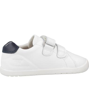 BIOMECANICS 251010B WHITE SPORT SNEAKERS WITH HOOK-AND-LOOP CLOSURE AND BLUE DETAILS BLNOCN