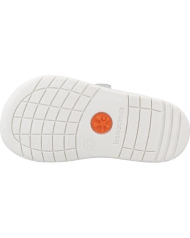 BIOMECANICS 251010B WHITE SPORT SNEAKERS WITH HOOK-AND-LOOP CLOSURE AND BLUE DETAILS BLNOCN