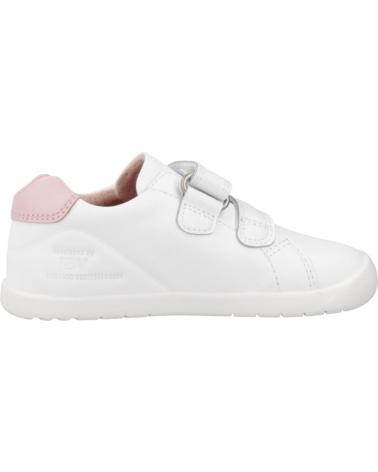 ZAPATILLAS DEPORTIVAS BIOMECANICS 251010B BLANCAS CON CIERRE ADHERENTE Y DETALLES ROSAS BLNRSA