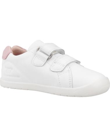 ZAPATILLAS DEPORTIVAS BIOMECANICS 251010B BLANCAS CON CIERRE ADHERENTE Y DETALLES ROSAS BLNRSA