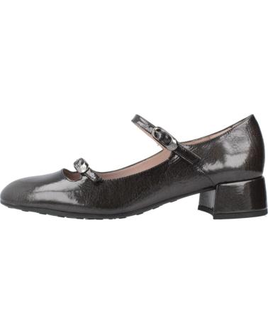 SCARPE HISPANITAS HI254207 IN VERNICE ANTRACITE CON TACCO LARGO ANTRACITA