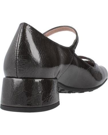 SCARPE HISPANITAS HI254207 IN VERNICE ANTRACITE CON TACCO LARGO ANTRACITA