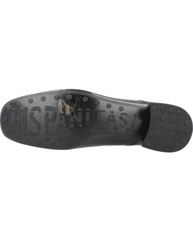 SCARPE HISPANITAS HI254207 IN VERNICE ANTRACITE CON TACCO LARGO ANTRACITA