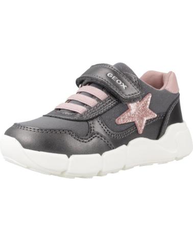 BASKETS GEOX B FLEXYPER MINI GIRL C9F8W GRISES POUR FILLE C9F8W