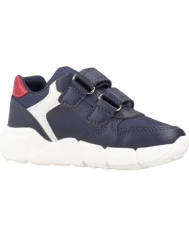 GEOX FLEXYPER MINI SNEAKERS FÜR JUNGEN - MARINEBLAU UND ROT - ART.-NR. C0735 C0735