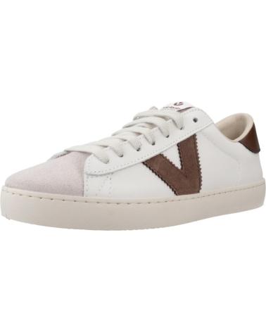 VICTORIA BERLIN 1126142 SNEAKER AUS LEDER UND WILDLEDER WEISS BRAUN FÜR HERREN MARRóN