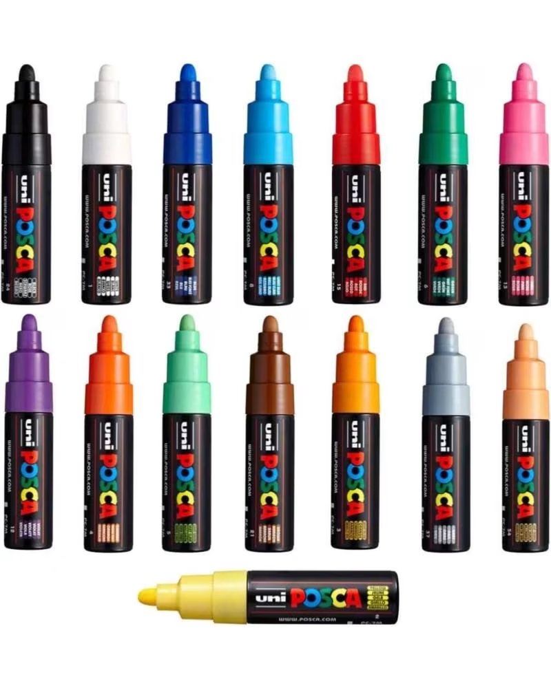 POSCA ROTULADOR MARKER UNIPAINT PC-7M NEGRO