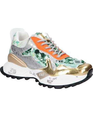 SNEAKERS EXE D190608-13 PU VERDE E ORO PU GREEN GOLD