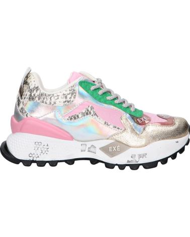 EXE D190608-13 PU SNEAKERS IN PINK AND GOLD PU PINK GOLD