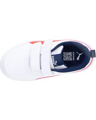 Sportif pour Fille et Garçon PUMA 397642COURTFLEX V3 PS 14 BLANCO ROJO