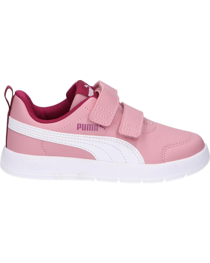 Sportif-De-Niña-PUMA-397642COURTFLEX-V3-PS-15-ROSA-BLANCO
