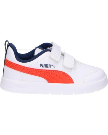 Esportes  de Menina e Menino PUMA 310252 COURTFLEX V3 INF 14 BLANCO ROJO