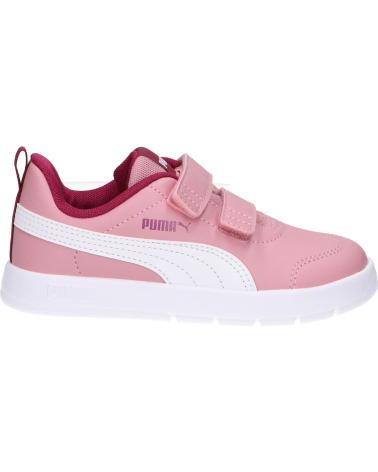 Esportes  de Menina PUMA 310252 COURTFLEX V3 INF 15 ROSA BLANCO