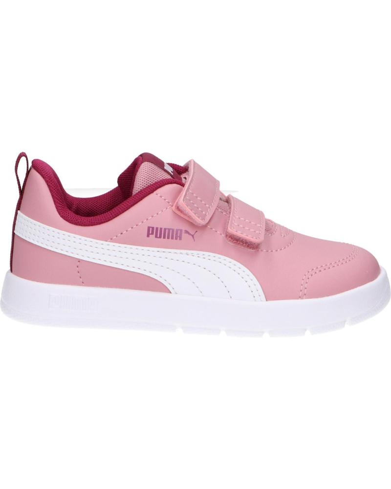 Esportes  de Menina PUMA 310252 COURTFLEX V3 INF 15 ROSA BLANCO