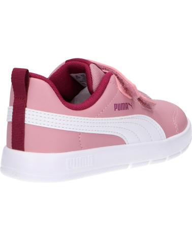 Esportes  de Menina PUMA 310252 COURTFLEX V3 INF 15 ROSA BLANCO