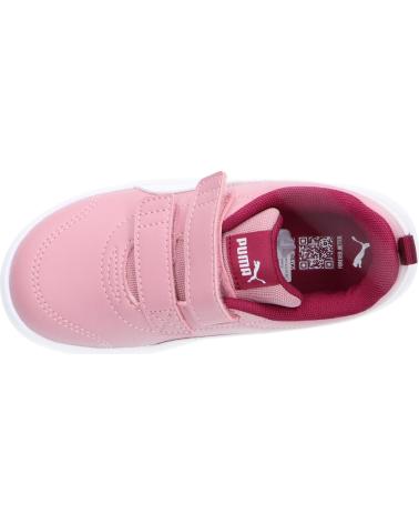 Esportes  de Menina PUMA 310252 COURTFLEX V3 INF 15 ROSA BLANCO
