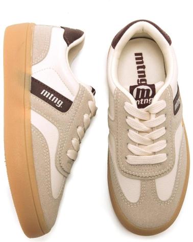 ZAPATILLAS CASUAL MTNG 48997 BEIGE CON CORDONES BEIGE