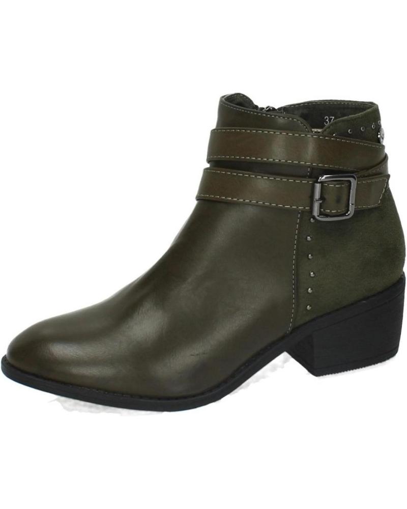 XTI STIEFEL 48607 KAKI MIT SCHNALLE UND REISSVERSCHLUSS KAKI