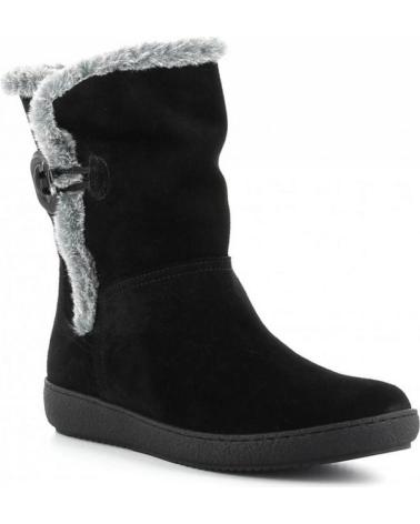 STIVALETTO ALPE 3220 NERO CON PELLICCIA E FIBBIA DECORATIVA NEGRO