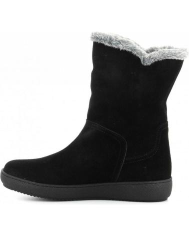 STIVALETTO ALPE 3220 NERO CON PELLICCIA E FIBBIA DECORATIVA NEGRO