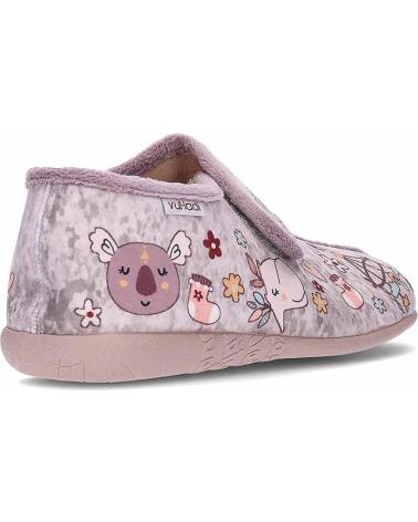 VUL-LADI 7207 PATTERNED BROWN SLIPPERS PARDO