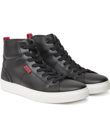 HUGO BOSS 50537334 BLACK HIGH-TOP SNEAKERS NEGRO