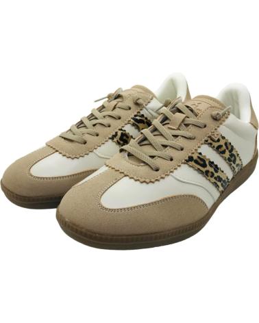 FREIZEIT-SNEAKER XTI 144330 BEIGE MIT ANIMAL-PRINT BEIG