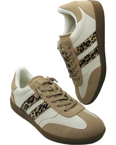 FREIZEIT-SNEAKER XTI 144330 BEIGE MIT ANIMAL-PRINT BEIG