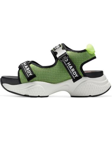 ED HARDY AQUA SANDAL GREEN-BLACK