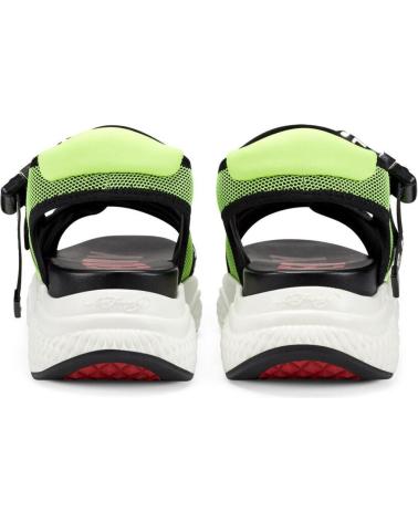 ED HARDY AQUA SANDAL GREEN-BLACK