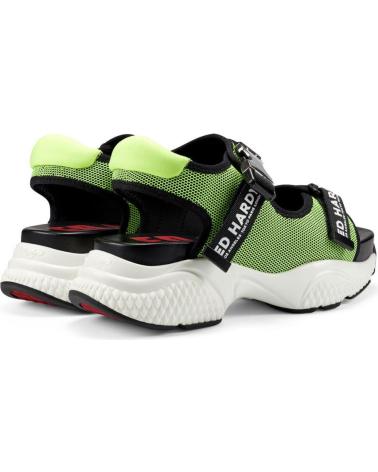 ED HARDY AQUA SANDAL GREEN-BLACK