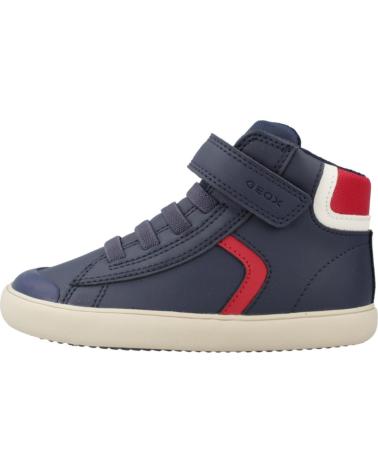 GEOX BASKETS MONTANTES B GISLI POUR ENFANT - BLEU C0735 C0735