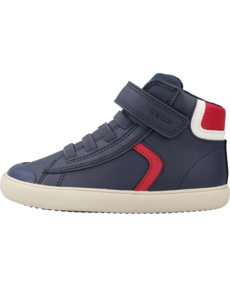 GEOX BASKETS MONTANTES B GISLI POUR ENFANT - BLEU C0735 C0735