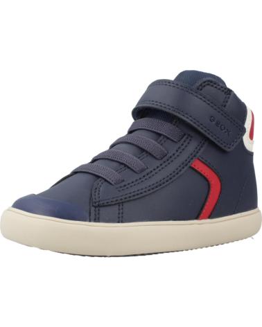 GEOX BASKETS MONTANTES B GISLI POUR ENFANT - BLEU C0735 C0735